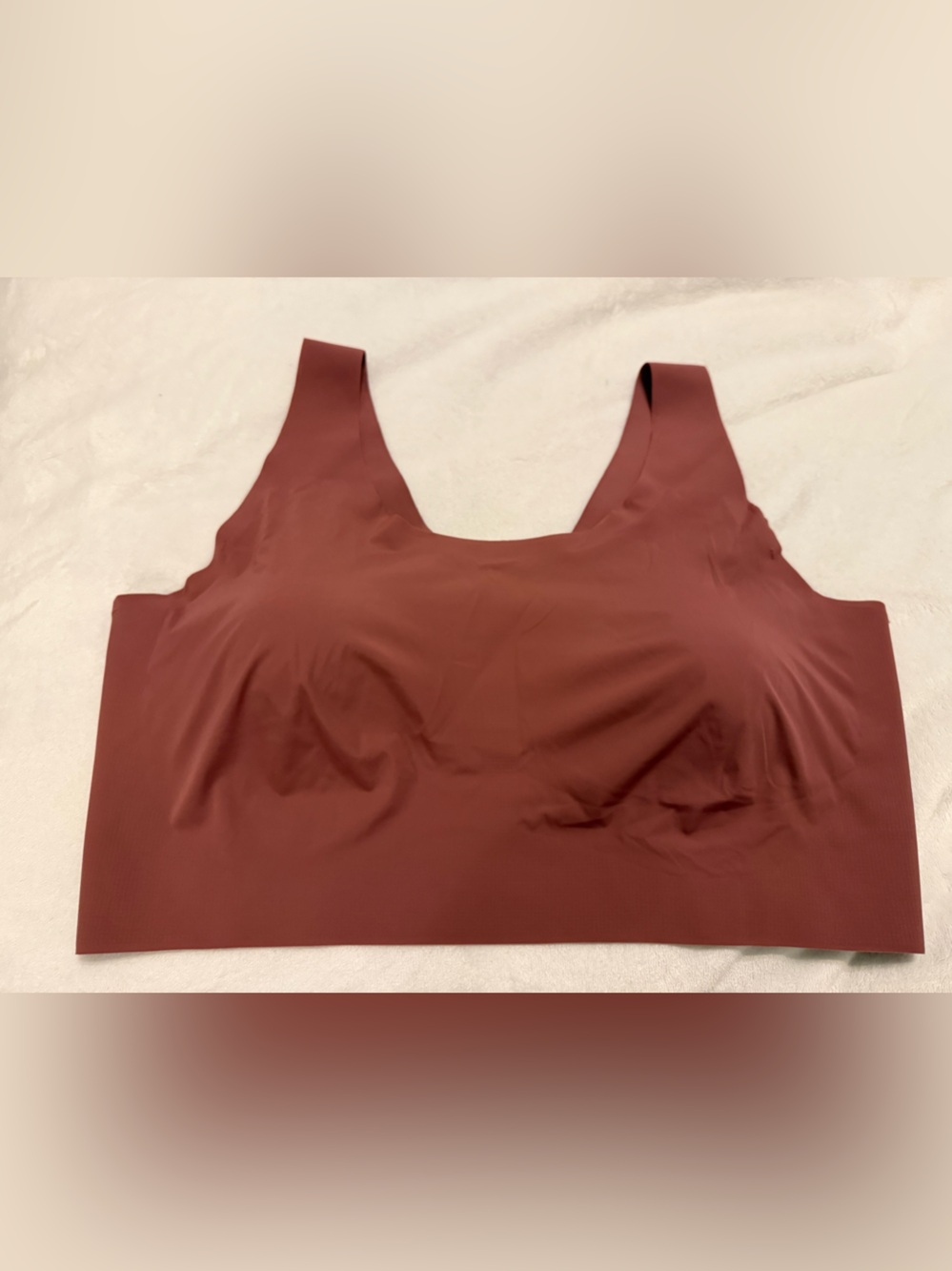 Seamless Scoop Bali XL Bralette in Deep Burgundy.